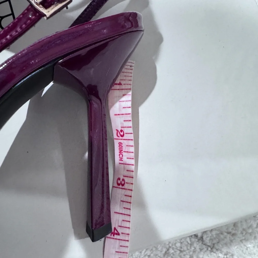 TONY BIANCO Garda Bordeaux Patent Heels in sz. 8